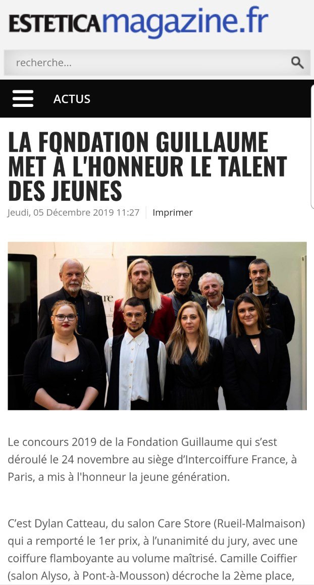 La Fondation Guillaume sur le site d'Estetica