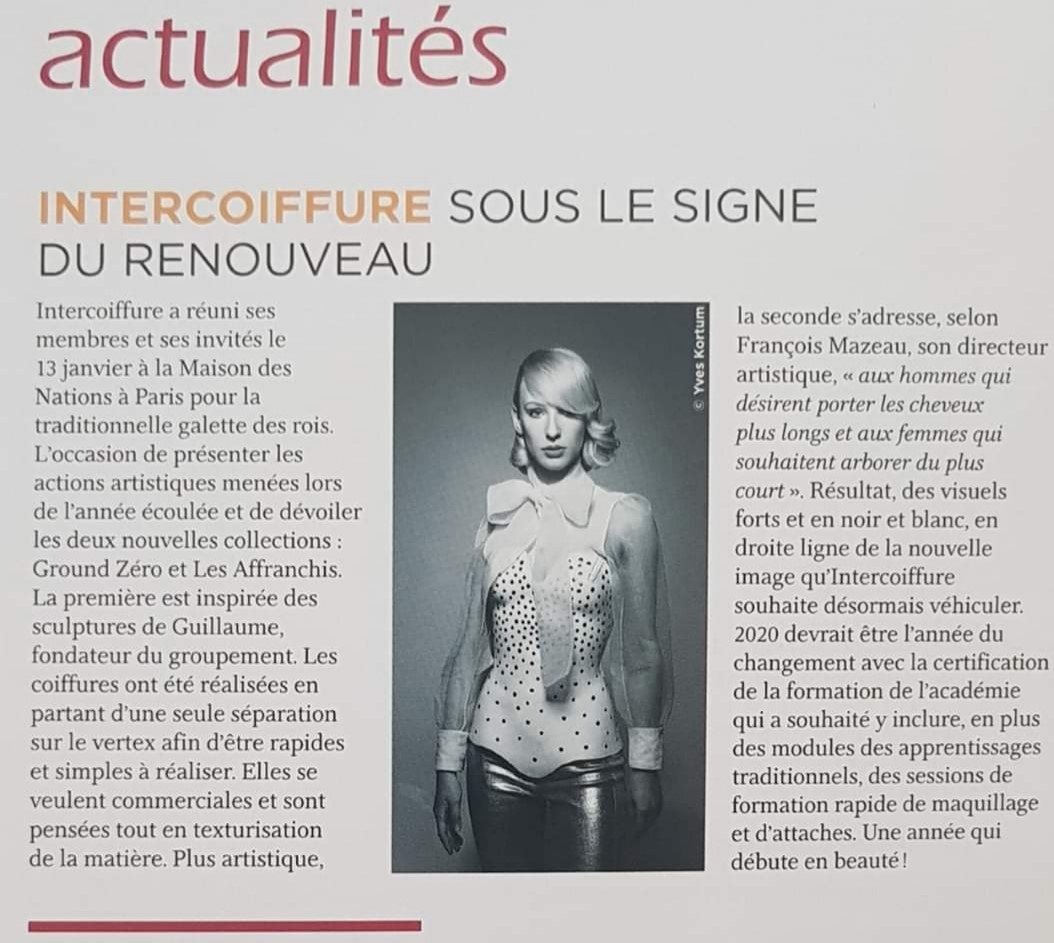 Les nouvelles orientations d'Intercoiffure dans L'Eclaireur